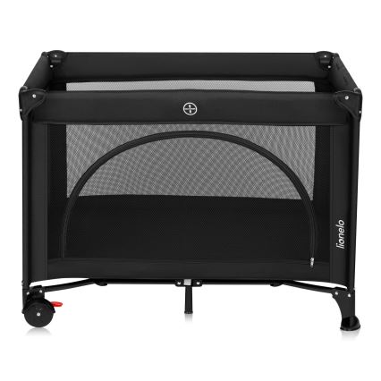 Lionelo - Travel Cot LAURA Black Carbon