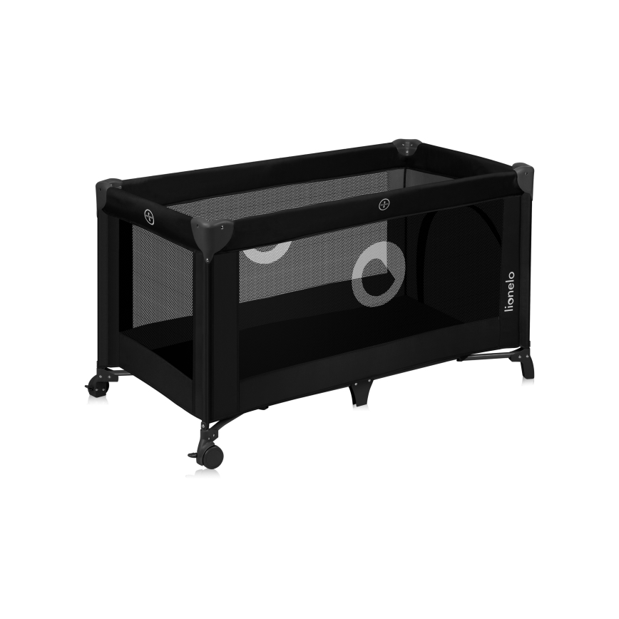 Lionelo - Travel Cot STEFI Black Carbon