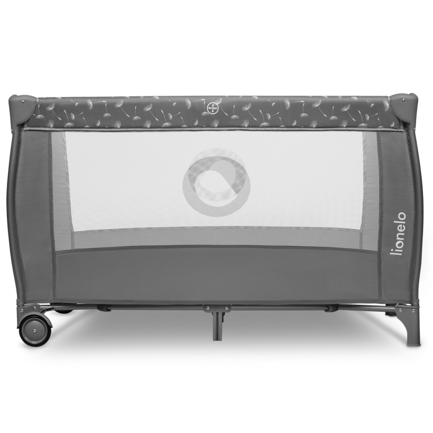 Lionelo - Travel Cot STEFI PLUS Grey White