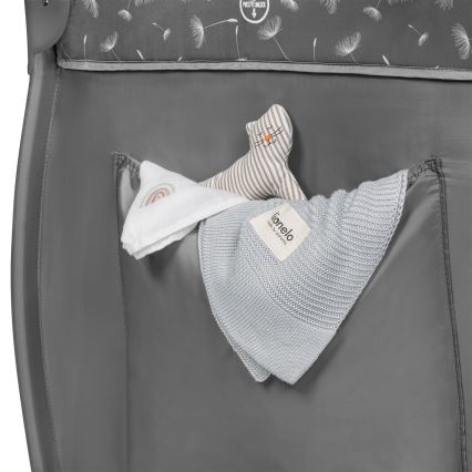 Lionelo - Travel Cot STEFI PLUS Grey White