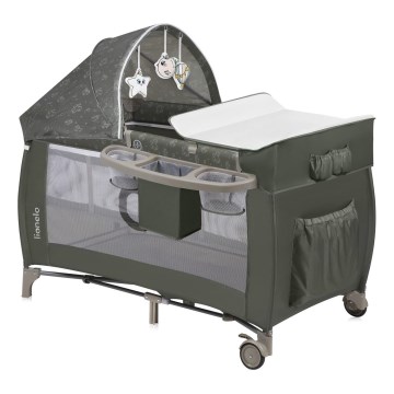 Lionelo - Travel Cot SVEN PLUS Beige Olive