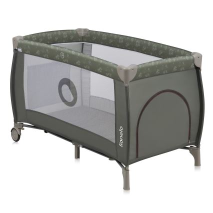 Lionelo - Travel Cot SVEN PLUS Beige Olive