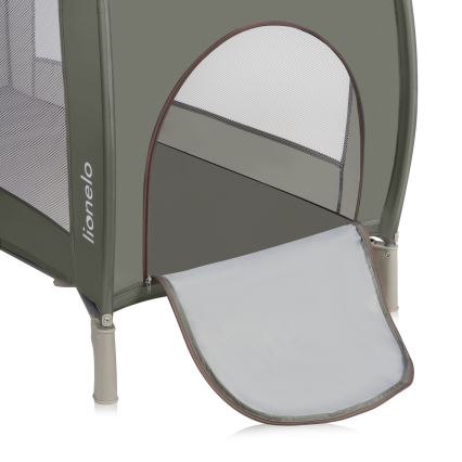 Lionelo - Travel Cot SVEN PLUS Beige Olive