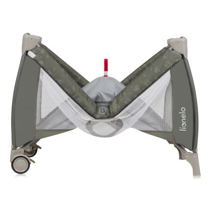 Lionelo - Travel Cot SVEN PLUS Beige Olive