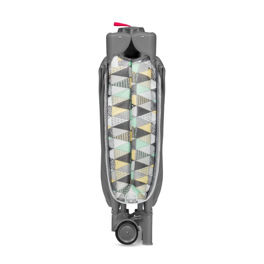 Lionelo - Travel Cot SVEN PLUS, Gray/Yellow