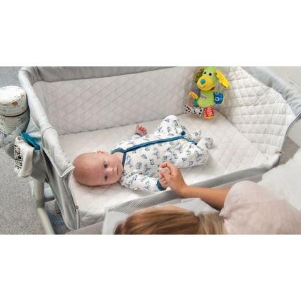 Lionelo - Travel Cot THEO Concrete
