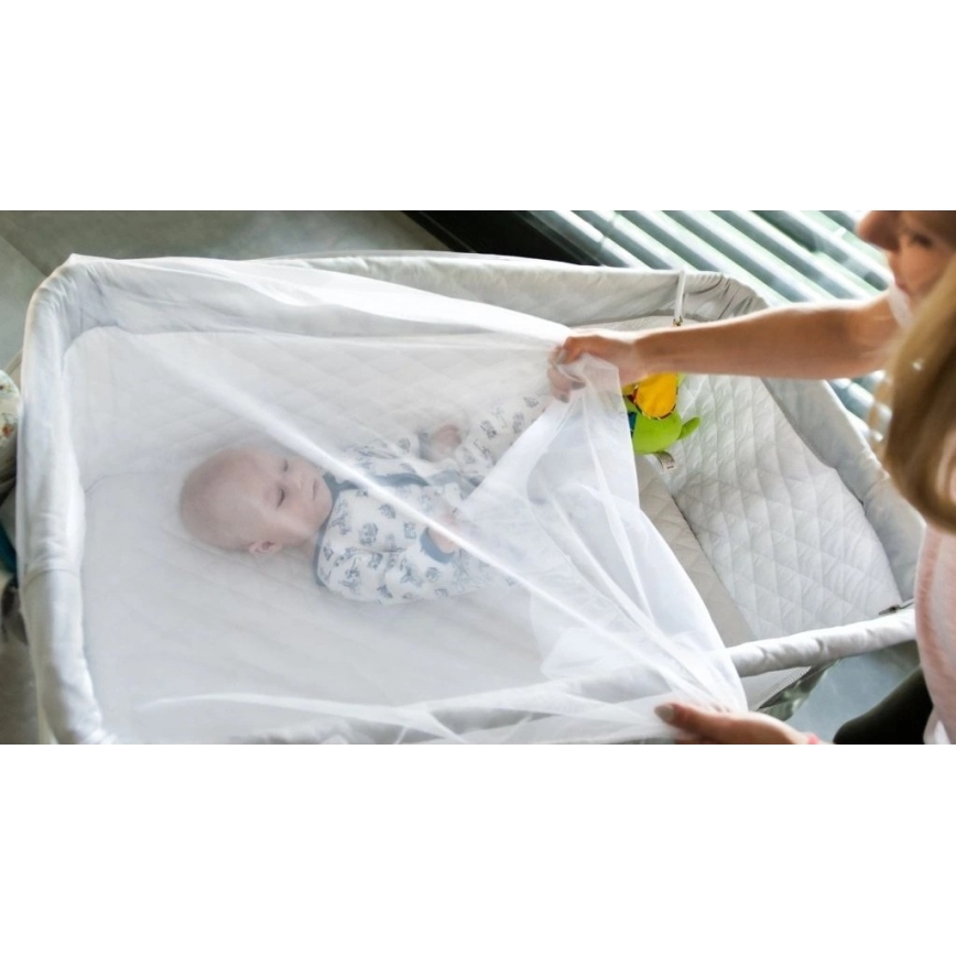Lionelo - Travel Cot THEO Concrete