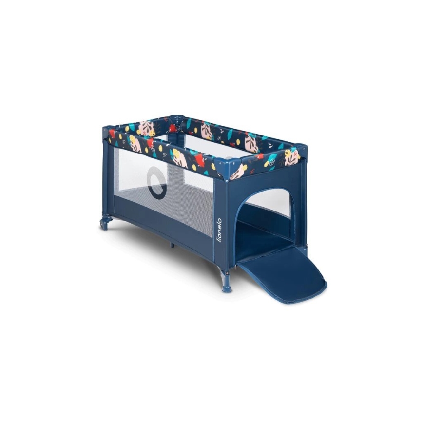 Lionelo - Travel crib STEFI dark blue