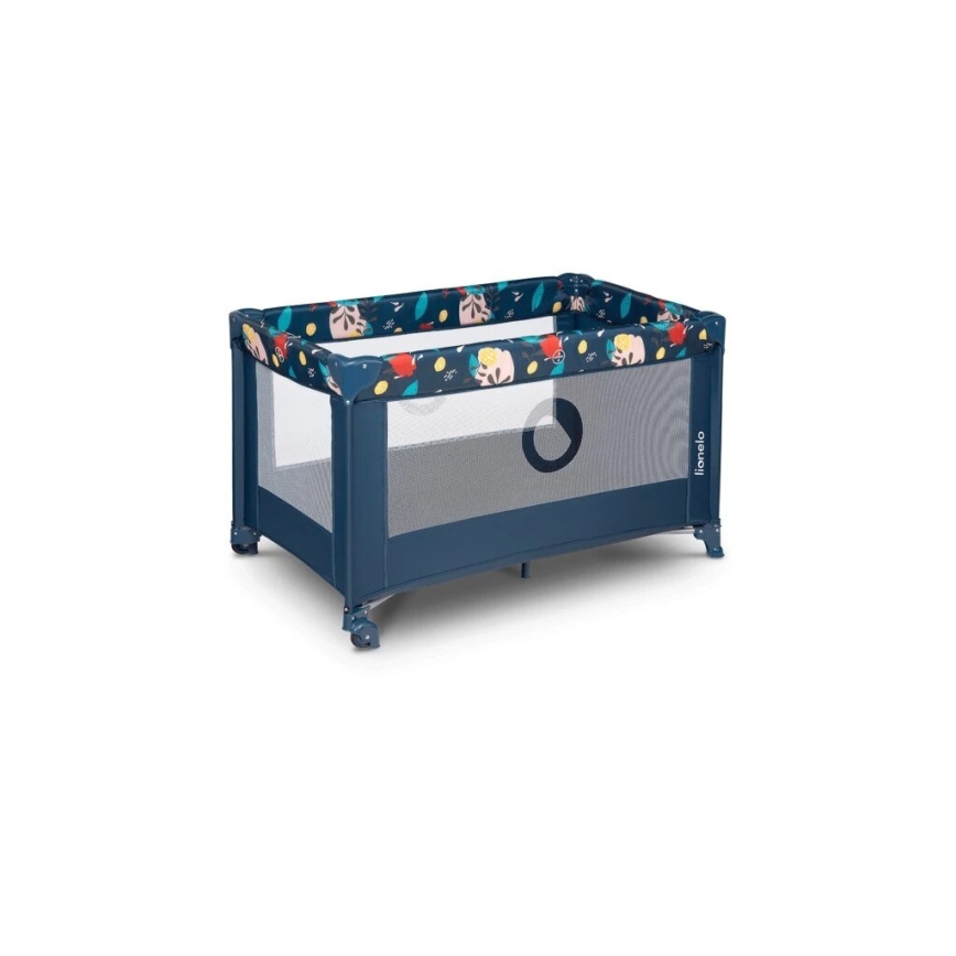 Lionelo - Travel crib STEFI dark blue