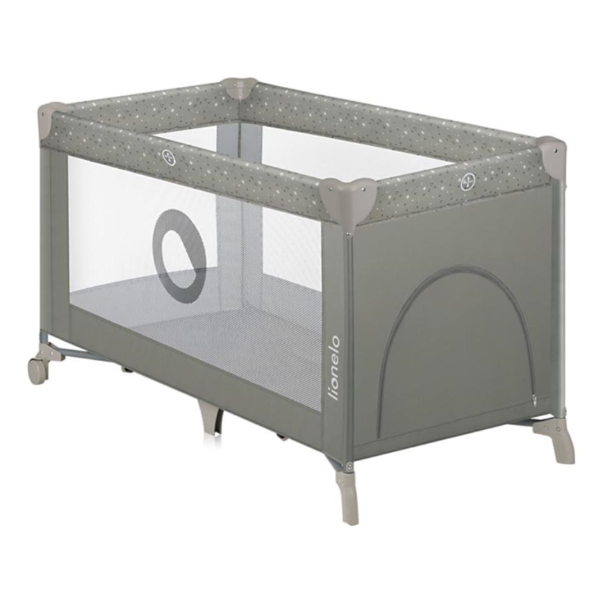 Lionelo - Travel crib STEFI grey