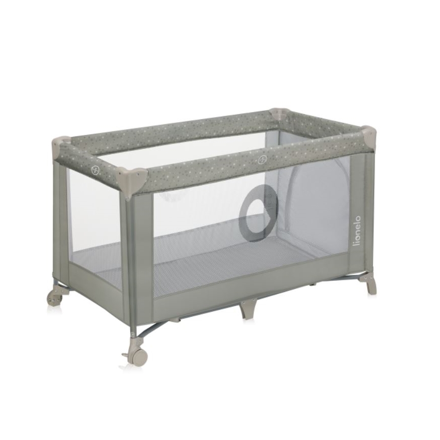 Lionelo - Travel crib STEFI grey