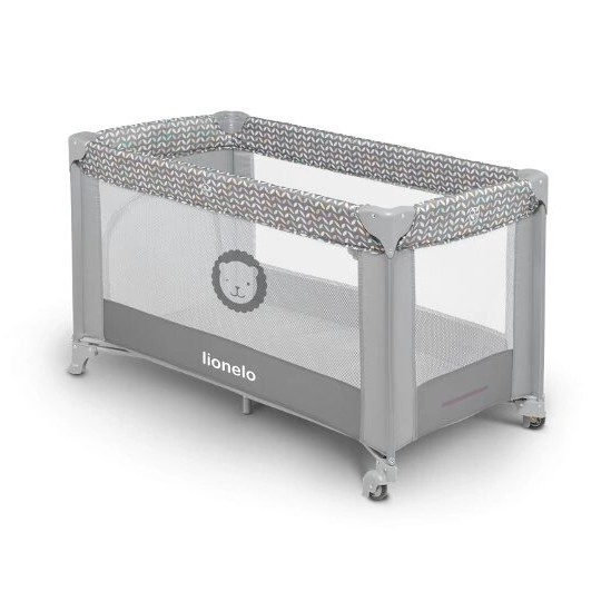 Lionelo - Travel crib STEFI grey