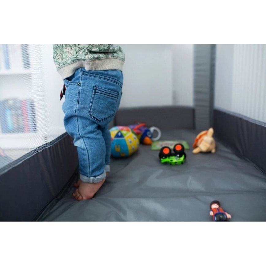 Lionelo - Travel crib STEFI grey
