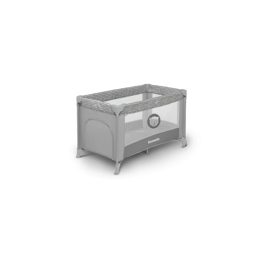 Lionelo - Travel crib STEFI grey