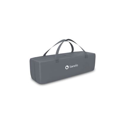 Lionelo - Travel crib STEFI grey/yellow