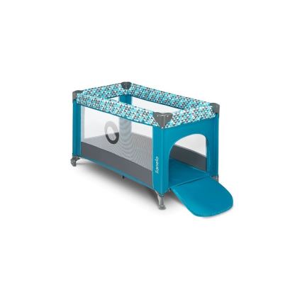 Lionelo - Travel crib STEFI turquoise
