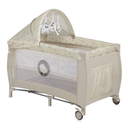 Lionelo - Travel crib SVEN PLUS beige