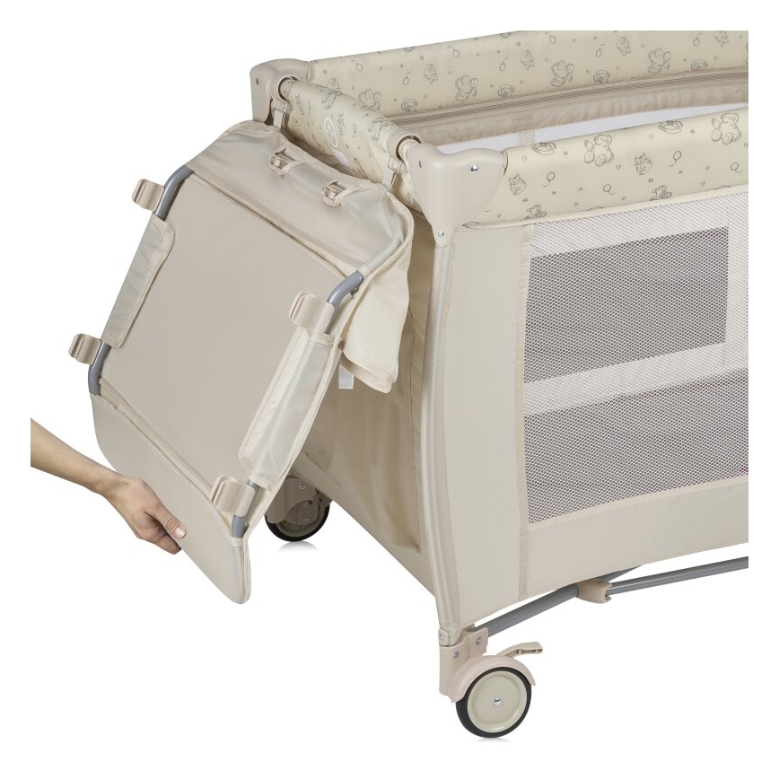 Lionelo - Travel crib SVEN PLUS beige
