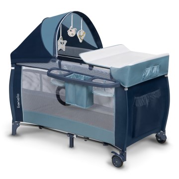 Lionelo - Travel crib SVEN PLUS blue