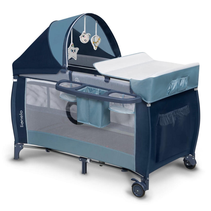 Lionelo - Travel crib SVEN PLUS blue