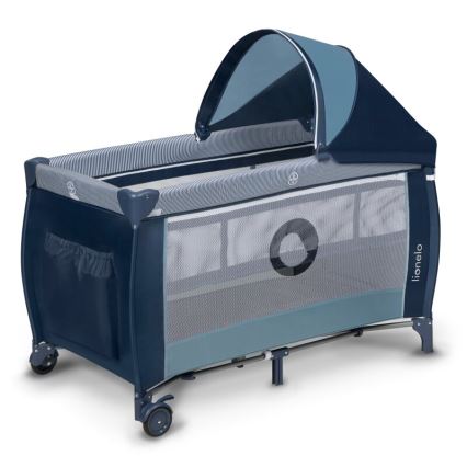Lionelo - Travel crib SVEN PLUS blue
