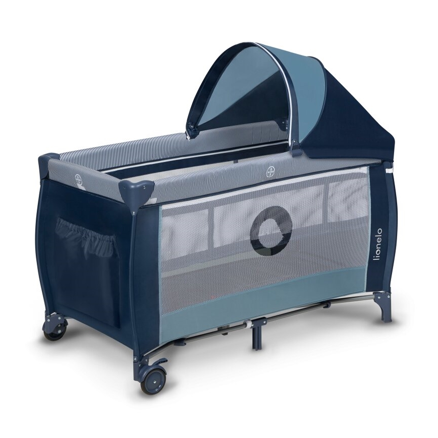 Lionelo - Travel crib SVEN PLUS blue