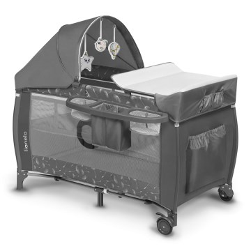 Lionelo - Travel crib SVEN PLUS grey