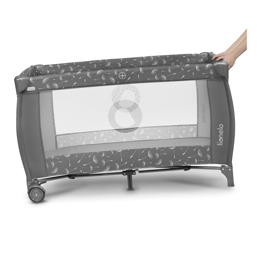 Lionelo - Travel crib SVEN PLUS grey