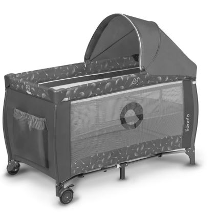Lionelo - Travel crib SVEN PLUS grey