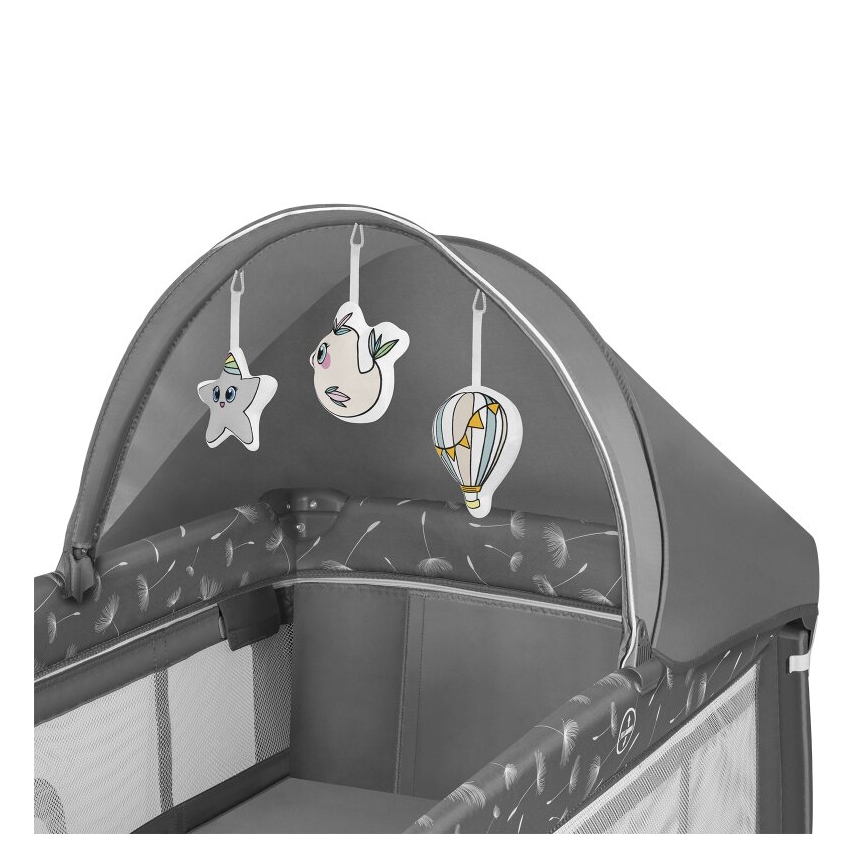 Lionelo - Travel crib SVEN PLUS grey