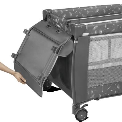 Lionelo - Travel crib SVEN PLUS grey