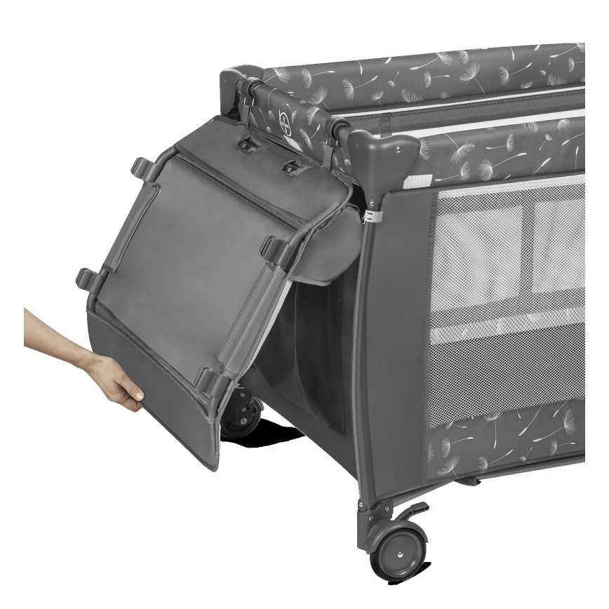 Lionelo - Travel crib SVEN PLUS grey