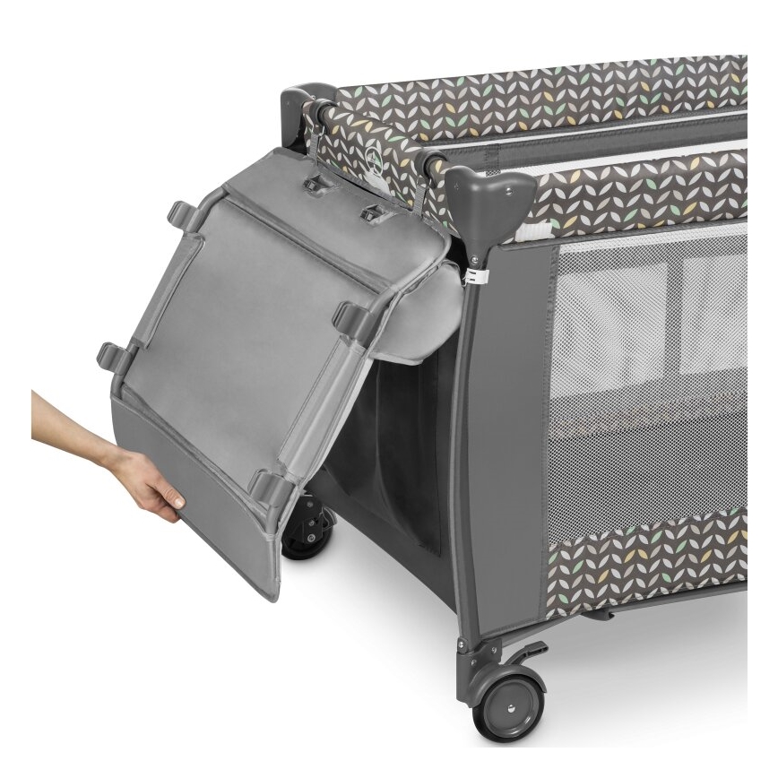 Lionelo - Travel crib SVEN PLUS grey