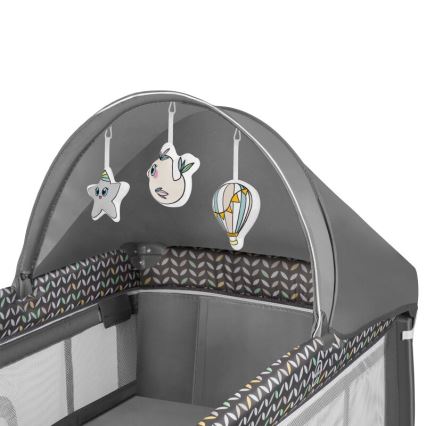 Lionelo - Travel crib SVEN PLUS grey