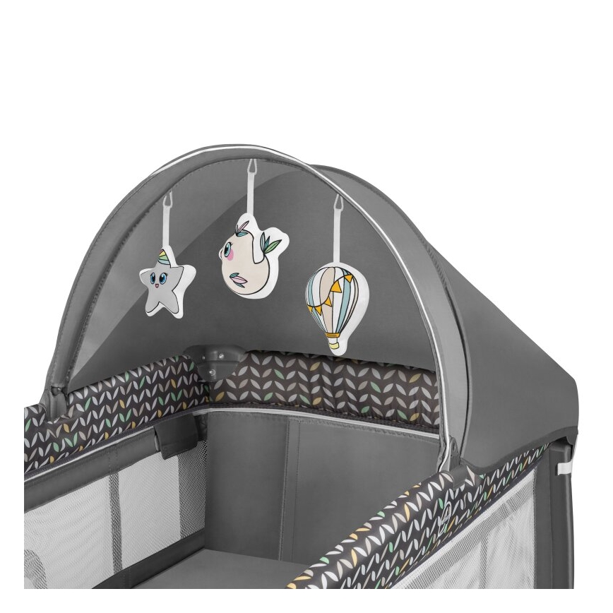 Lionelo - Travel crib SVEN PLUS grey