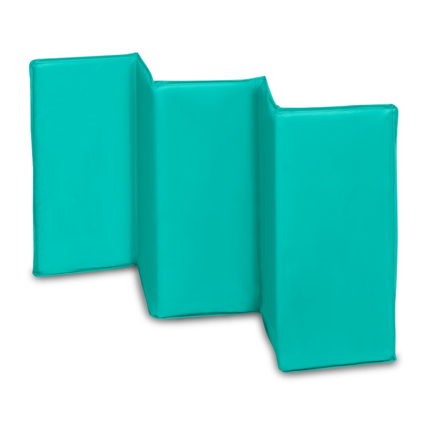 Lionelo - Travel crib SVEN PLUS grey/turquoise
