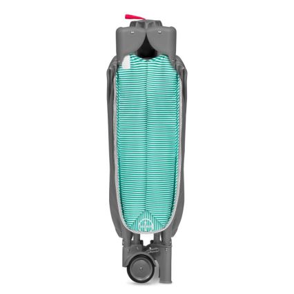 Lionelo - Travel crib SVEN PLUS grey/turquoise