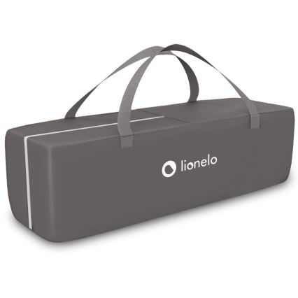 Lionelo - Travel crib SVEN PLUS grey/turquoise