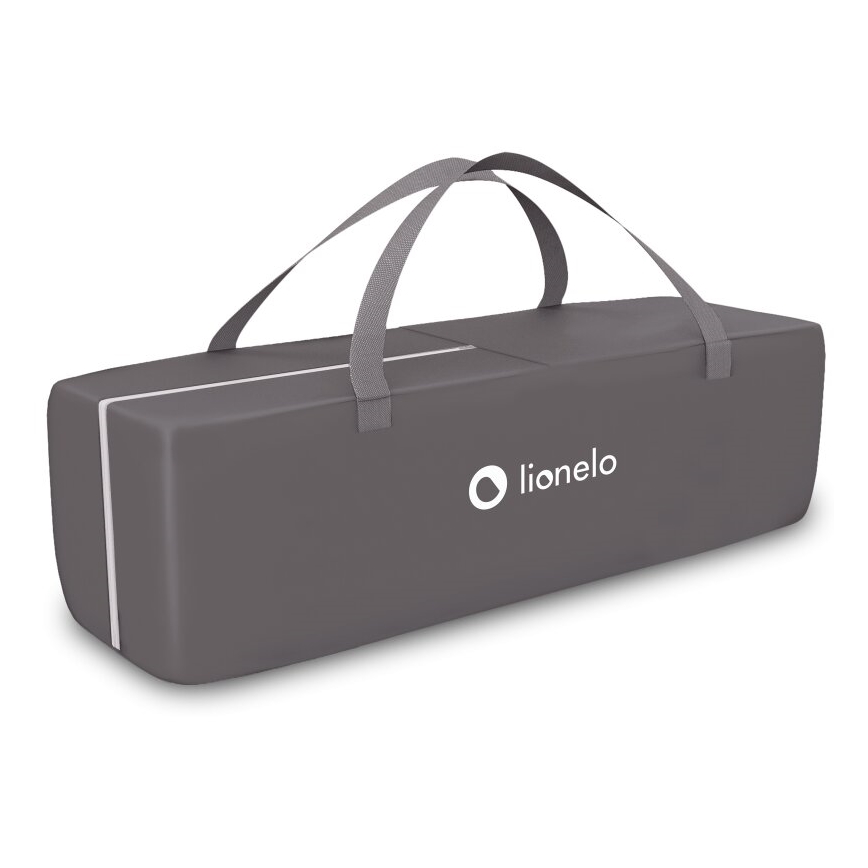 Lionelo - Travel crib SVEN PLUS grey/turquoise
