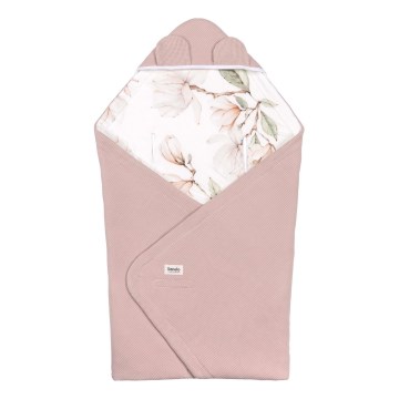 Lionelo - TRAVEL SWADDLE 90x90 cm Car Seat Swaddle, Beige Magnolia