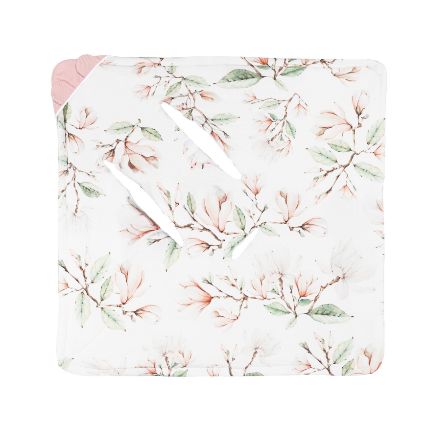Lionelo - TRAVEL SWADDLE 90x90 cm Car Seat Swaddle, Beige Magnolia
