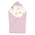 Lionelo - TRAVEL SWADDLE Car Seat Swaddle 90 x 90 cm Pink Flower