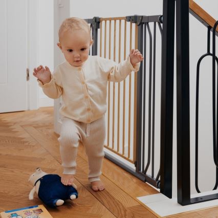 Lionelo - TRUUS SLIM Safety Gate Black/Brown