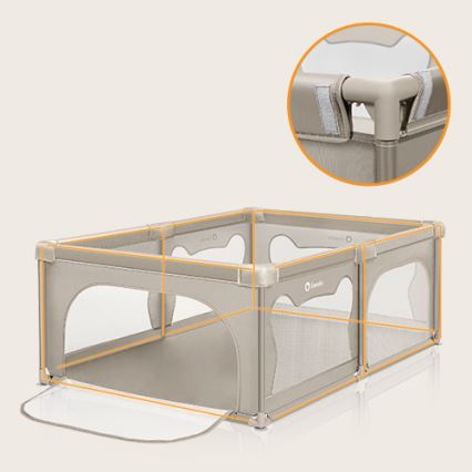 Lionelo - WILLOW Playpen, Beige