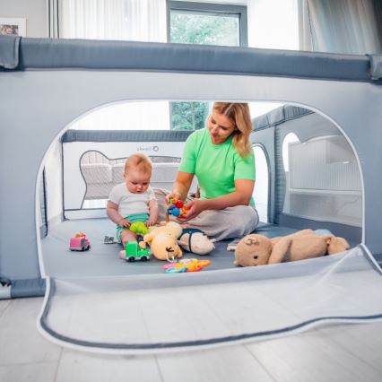 Lionelo - WILLOW Playpen Grey