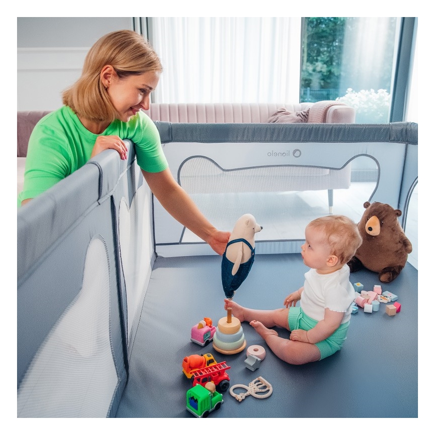 Lionelo - WILLOW Playpen Grey