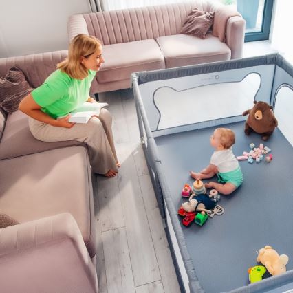 Lionelo - WILLOW Playpen Grey