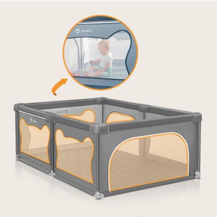 Lionelo - WILLOW Playpen Grey