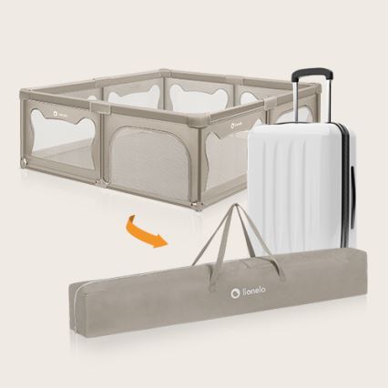 Lionelo - WILLOW XL Playpen, Beige