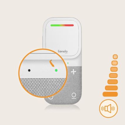 Lionelo - Wireless Rechargeable Baby Audio Monitor BABYLINE 2.2 5V